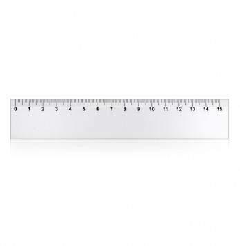 REGLA ESCOLAR DE 15 CM X 30MM