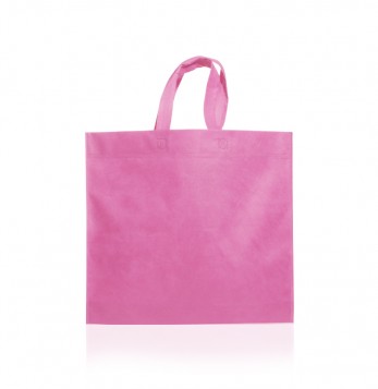 ECOBOLSA 45X40X10 CON MANIJAS, ROSA PASTEL